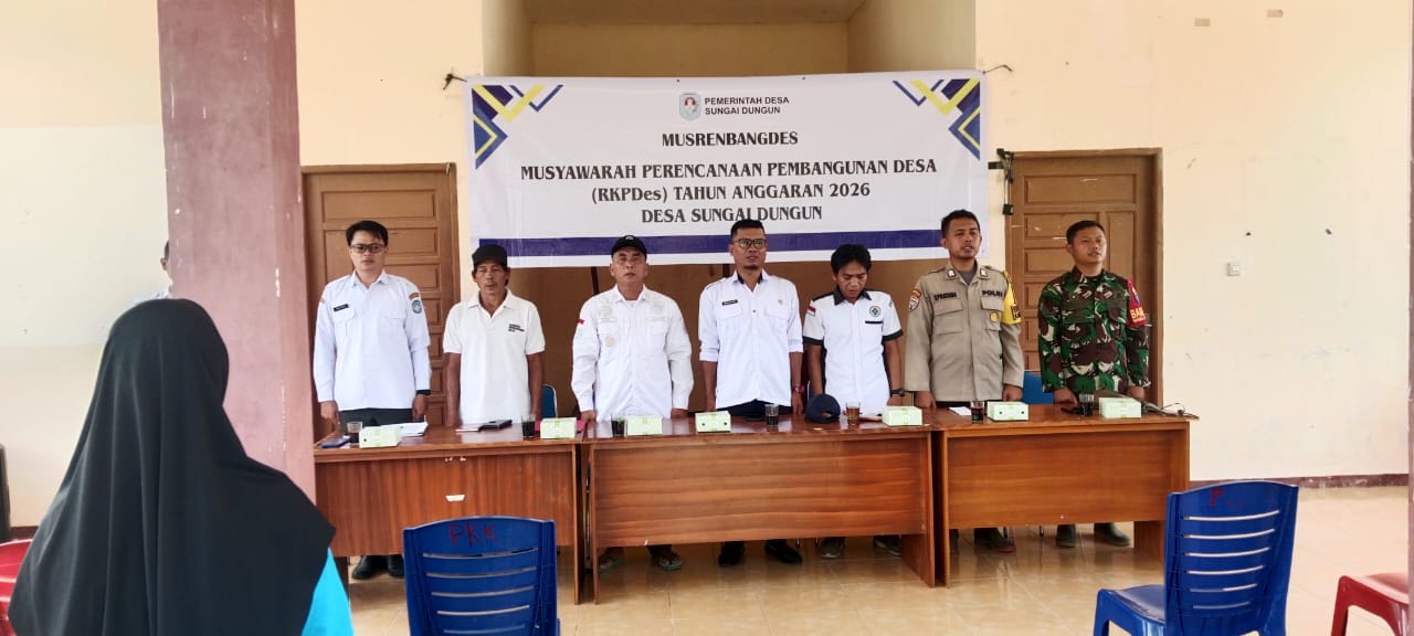 Warga Sungai Dungun Garap RKPDes 2026, Siap Jemput Anggaran Pembangunan